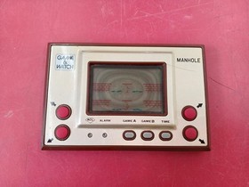 Nintendo Manhole Game & Watch MH-06 Portable Vintage Collectible