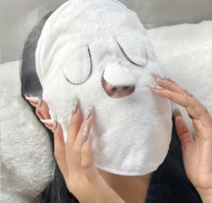 NWT Hot Facial Mask, breathable, never used or opened. White color, loops... - Picture 1 of 3