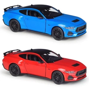 WELLY 1:25 2024 Mustang GT Carreras Deportes Cupé Modelo Diecast Metal Car - Imagen 1 de 16
