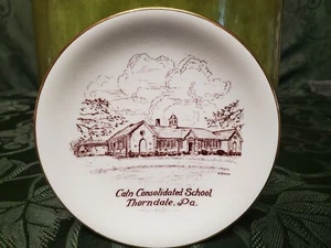 CALN CONSOLIDATED SCHOOL PLATE - THORNDALE PA  - Picture 1 of 3
