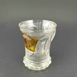 Biedermeier - Becherglas mit "Gottes Hand und Waage", 1.H.19.Jh. - Picture 1 of 6