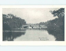 Pre-1907 BRIDGE IN THE PARK Buffalo New York NY hp9759