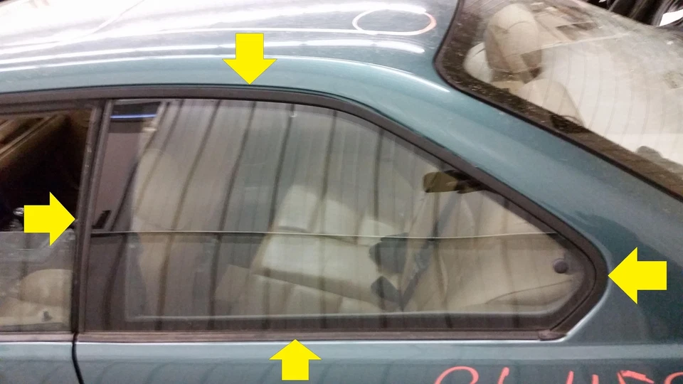 98-99 BMW 323is COUPE DRIVER LEFT REAR SIDE TINTED QUARTER GLASS WINDOW ONLY - Image 1 of 4