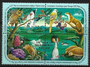 STAMPS-UN-GENEVA. 1991. Better Environment Conference Set. SG: G195a. Fine Used - Picture 1 of 1
