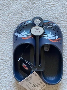 Pantuflas sin cordones azul Forever Collectibles FOCO Youth NFL Broncos talla S 11-12 - Imagen 1 de 9