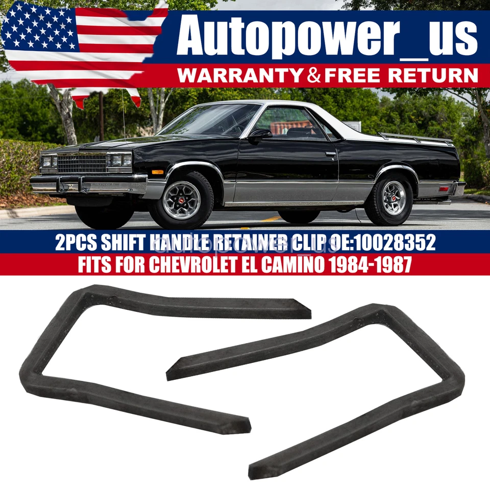 Clip retenedor manija cambio 2 piezas para Chevrolet El Camino 1984-86 1987 10028352 Foto 1 de 4