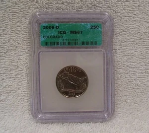 2006 D Colorado State Quarter ICG MS67 - Uncirculated Coin - Picture 1 of 4