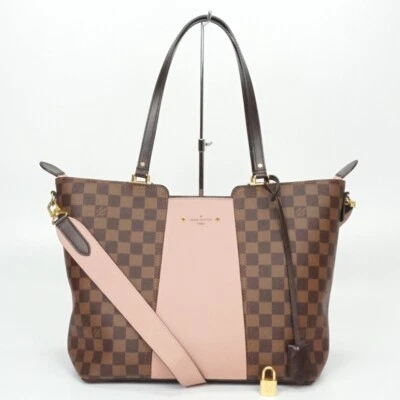 Louis Vuitton N44041 Jersey Magnolia Tote Bag 2Way Shoulder Crossbody Brown Pink - Image 1 of 4