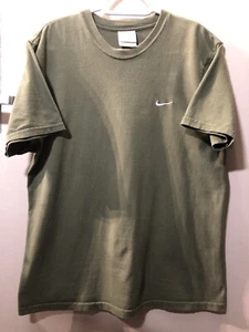 Camiseta Nike Swoosh Bordada Camiseta De Colección Años 2000 Y2K Mediana Hecha en Canadá Etiqueta Gris - Imagen 1 de 4