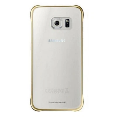 Samsung Custodia Originale Galaxy S6 EDGE Plus G928F Clear Cover Case oro Nuova - Immagine 1 di 2