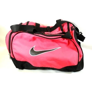 Nike Womens Pink Bag Large Weekender Duffle Duffel Workout Exercise Travel Gym - Picture 1 of 10