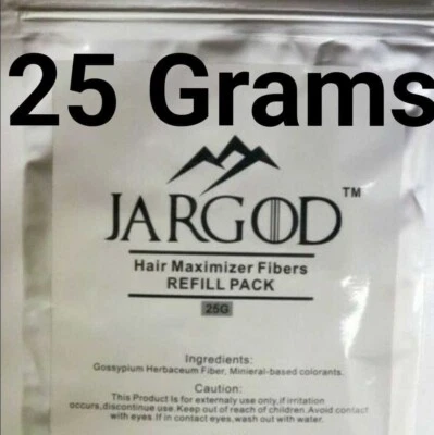 Keratin Hair Fibers Thinning Hair Loss Concealer Jargod Black /Dark Brown - Image 1 of 2