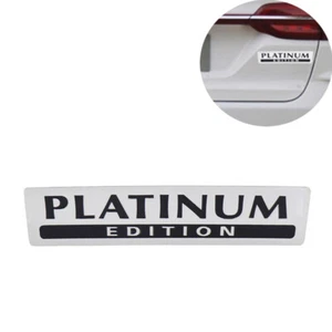 Universal Aluminum Car Badge PLATINUM EDITION Pathfinder Emblem Badge BLACK - Picture 1 of 4