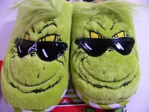 Grinch Fuzzy Dr. Seuss Christmas Mens Size 13-14 Extra Large - Picture 1 of 4