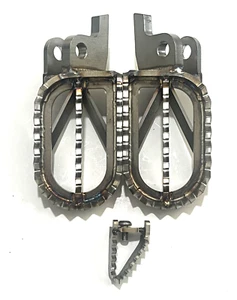 Kawasaki KX250F & 450F 06-25 SS Foot pegs With Brake Tip KX450 KX250 Guts 100% - Picture 1 of 7