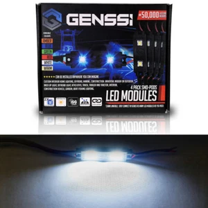 Cuatro luces LED de roca blancas para Jeep Wrangler todo terreno debajo de la plataforma de rueda - Imagen 1 de 10