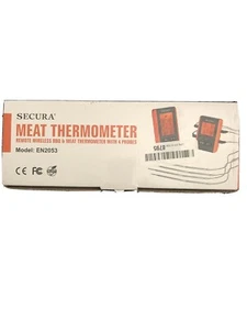 Secura Upgraded Wireless Remote Meat Thermometer for Grilling w/4 Probes |... - Picture 1 of 3