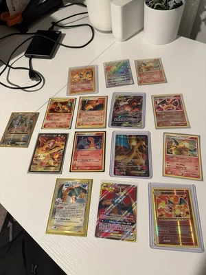 Big 15 Card Charizard Pokemon Cards Dragon Mega Full Art Ultra Rare Vintage Lot - Image 1 of 4