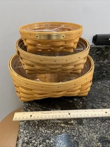 3 Longaberger Catch All Baskets - Picture 1 of 9