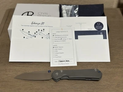 Cuchillos grandes Chris Reeve Sebenza 31 cuchillo L31-1008 CPM MagnaCut Insingo nuevo en caja EDC Foto 1 de 4