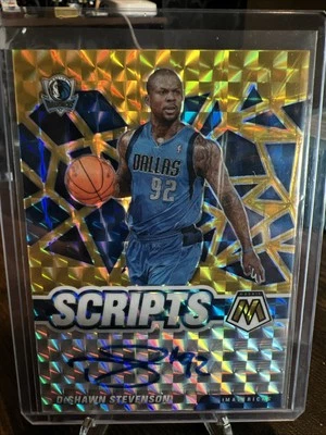 Mosaico Panini 2020-21 - Scripts DeShawn Stevenson #SC-DST Gold Prizm (AU) Foto 1 de 2