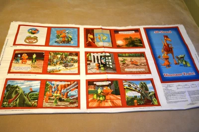 Dinosaur Train Big Adventure Fabric Book Panel TM & Henson Quilting Treasures