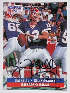 1991 Pro Set Jim Kelly Auto Autograph Signed Card IP/TTM - Picture 1 of 1