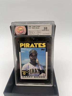 1986 Topps negociado Barry Bonds #11T Pittsburgh Pirates radiocontrol novato 7 casi como nuevo  Foto 1 de 2