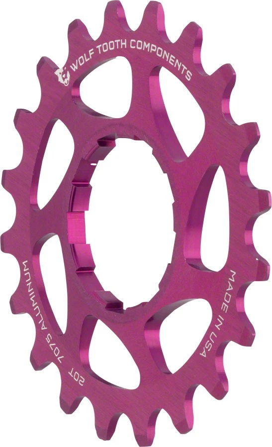 Wolf Tooth Components Single Speed Aluminum Cog 20t Purple
