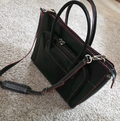 McKlein Black Briefcase W/Red Trim.       OC - Image 1 of 4