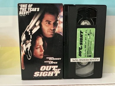 Out of Sight VHS Tape 1998 George Clooney Jennifer Lopez Foto 1 de 3