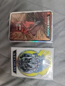 1993 Marvel Masterpieces Storm & Sabretooth Vending Machine Prism Sticker - Picture 1 of 7