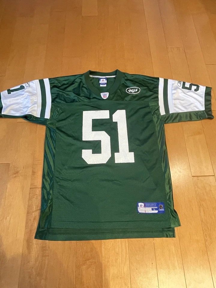 Vintage Jonathan Vilma #51 Reebok NFL New York Jets Jersey Men's Large - Image 1 of 4