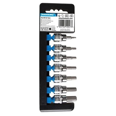 Silverline - Set Bit Hex 3/8″ 7 Keping - Hex 3-10mm - Image 1 of 3