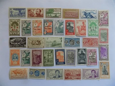 MLH FRANCE & COLONIES Coll'n of COMM. stamps -11-1-C-WE COMBINE SHIPPING - Image 1 of 2