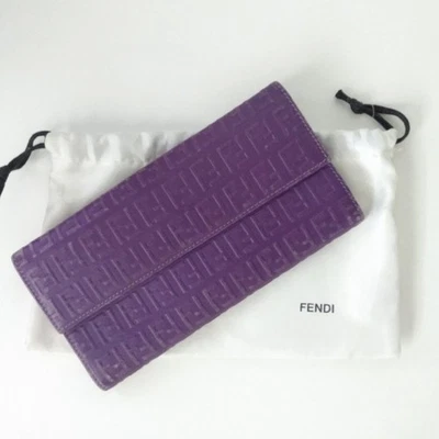 Cartera larga para mujer Fendi púrpura Foto 1 de 4