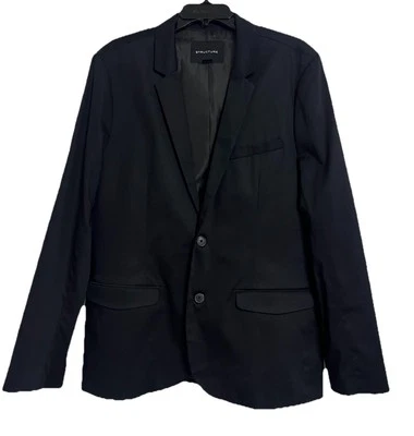 Structure Men’s Cotton Blazer Size L Black Sport Coat $120 Spring Suit Jacket - Image 1 of 4