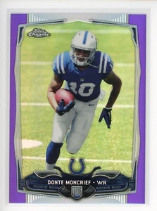 2014 Topps Chrome Purple Refractor #197 Donte Moncrief RC Colts - Picture 1 of 2