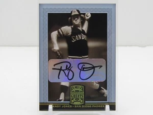 RANDY JONES 2005 DONRUSS GREATS AUTOGRAPH AUTO! SAN DIEGO PADRES!! - Picture 1 of 2