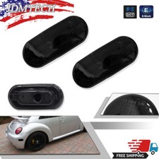 Rear Side Marker Light For 98-05 Volkswagen Beetle Smoked Lens LH & RH Set of 2