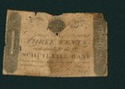 3 Cents 1815 Schuylkill Bank Obsolete Note * Paper Currency Auctions