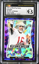2020 Leaf Pop Century Purple Crystals 2/7 Joe Montana #BA-JM1 Auto 49ers CSG 9.5