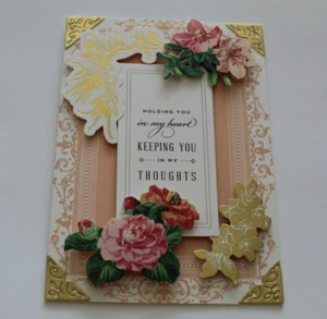 Anna Griffin Like "Sympathy" 3D Handmade Layered Card - Picture 1 of 2
