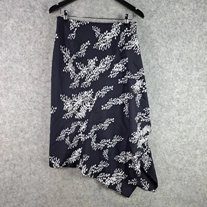 Keepsake Skirt Womens Large Blue Navy White Asymmetrical Tessellate NEW NWT 8323 - Picture 1 of 12