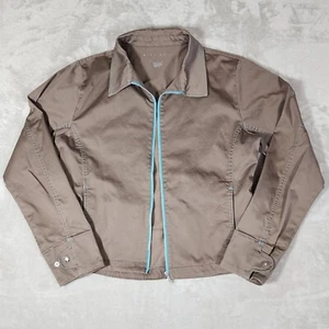 Nike Golf Jacket Girls Large 12 14 Brown Cropped Recreation Athletic Casual - Picture 1 of 10