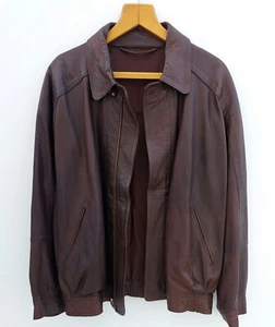 Vintage Loewe Herren Leder Bomberjacke Gr. 50 EU ❗️ Ersatzbrauche Reißverschluss - Bild 1 von 11