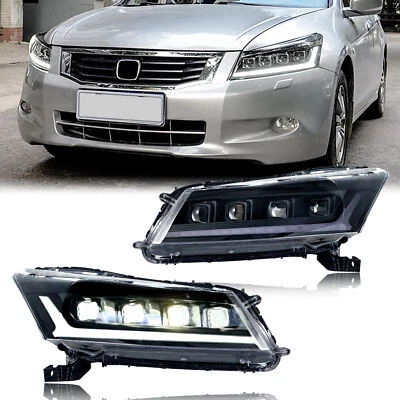 Faros LED secuenciales para Honda Accord 8ª generación 2008-2012 luces delanteras Foto 1 de 4