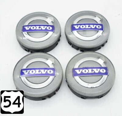 Juego de tapacubos centrales plateados OEM Volvo S60 V70/XC70 S80 XC90 C70 S40 V50 C30 Foto 1 de 4