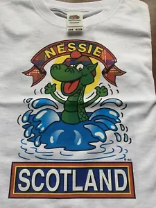 SCOTLAND SCOTTISH LOCH NESS MONSTER T-SHIRT NESSIE KIDS - Picture 1 of 1