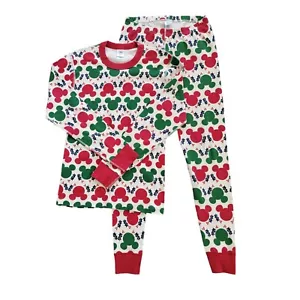 Hanna Andersson Disney Schlafanzug Set Erwachsene klein Mickey Mouse Weihnachten rot grün - Bild 1 von 14